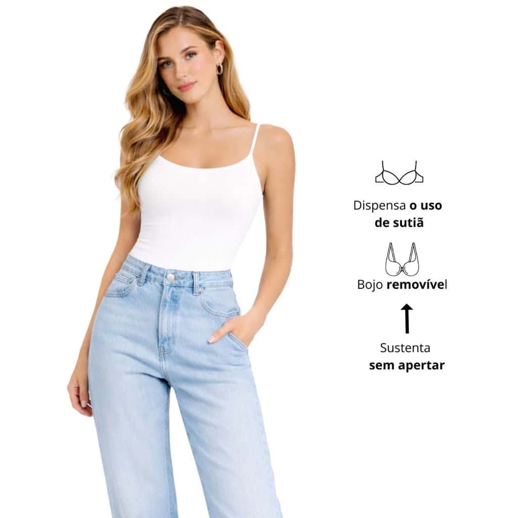 Regata Feminina Blusa Alça fina Poliamida Premium Fitness Casual com Bojo Removível, imagem 1 de 1