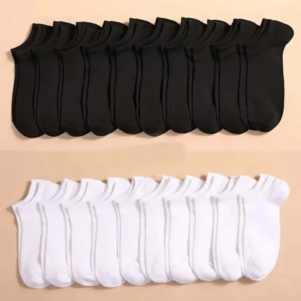 Kit 3/6/12/18 Pares de Meias Soquete Cano Curto Masculina Feminina Unissex varejo, imagem 1 de 1