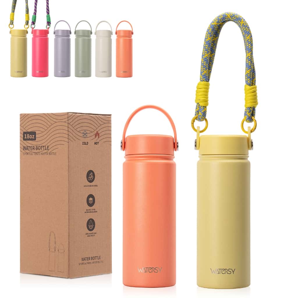 Garrafa Térmica WATERSY 532ml Aço Inoxidável, Quente/Frio por Horas, p/ Academia e Viagem, imagem 1 de 1