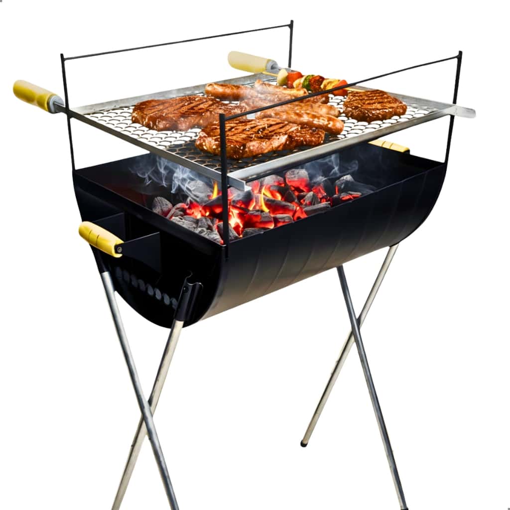 *PROMOÇÃO* Churrasqueira a Carvão Com Grelha Inclusa 96cm em Aço Carbono 3 Andares Grande Espetinho, imagem 1 de 1
