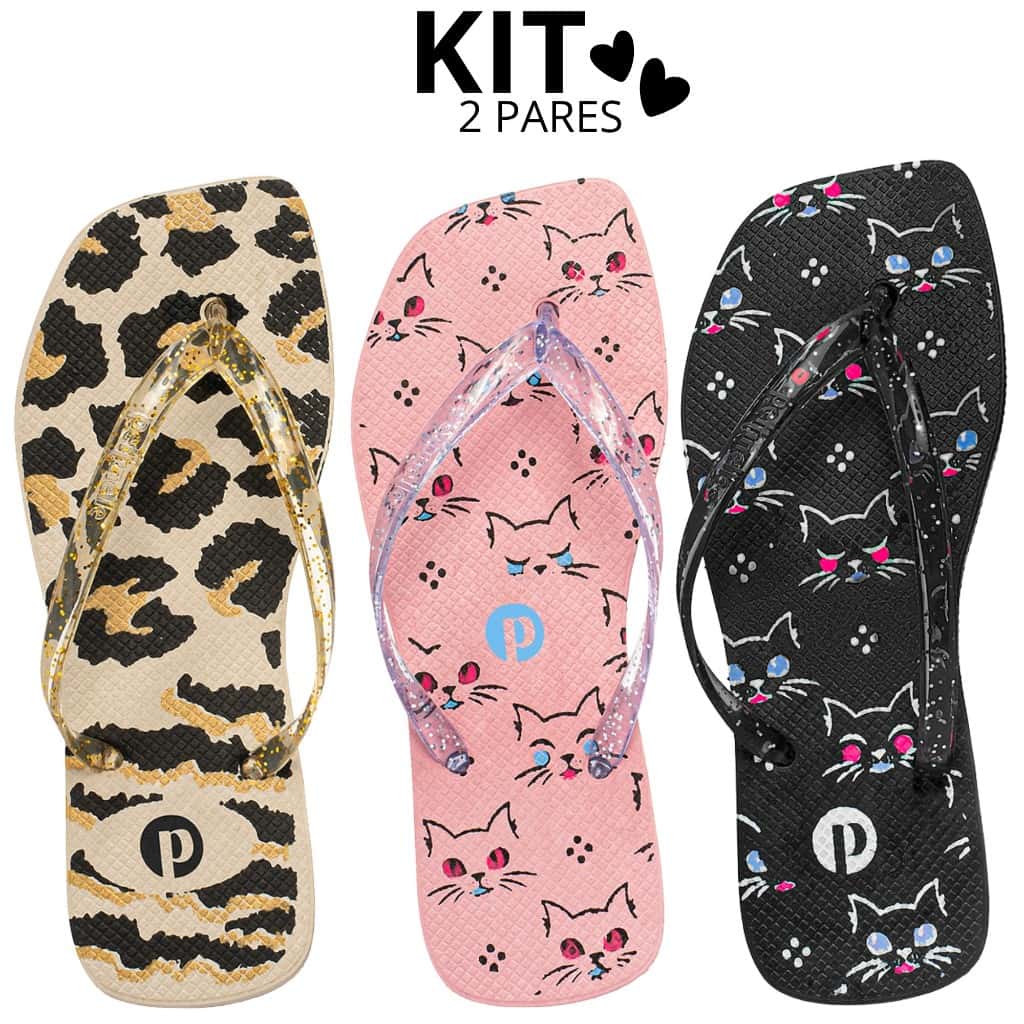 Combo 1,2 e 3 Pares Chinelo Feminino Casual Leve Antiderrapante Confortável, imagem 1 de 1