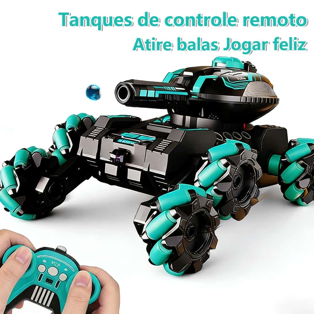 Carrinho Controle Remoto Acrobático Stunt Racing Drift Gira 360 Atire balas, imagem 1 de 1
