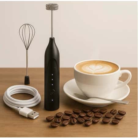Mini Mixer Portátil Misturador de Bebidas Batedor Espumador Leite USB Recarregável Cozinha Cafe Ovo, imagem 1 de 1