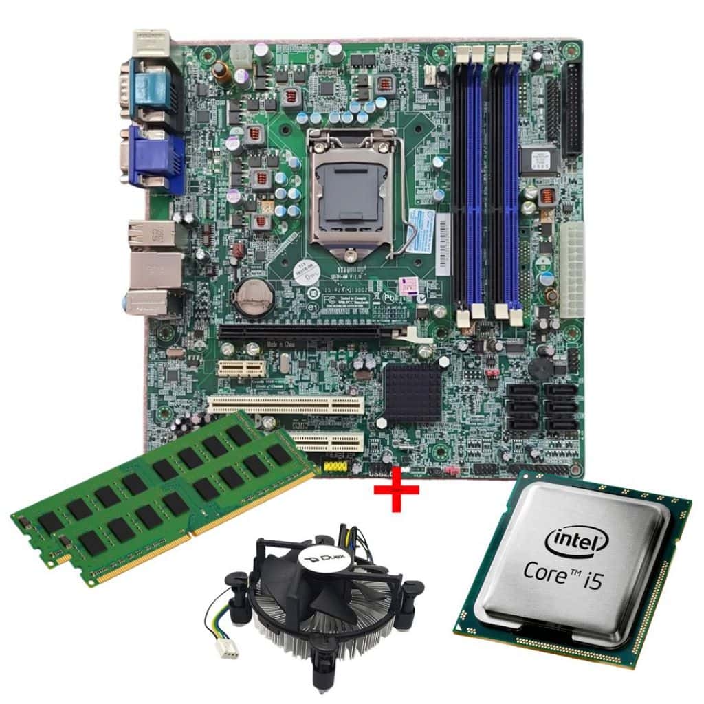 Kit Placa Mãe Upgrade – IPM Q57 STI + Processador Intel Core i5  1156+ Cooler + 4GB DDR3 RAM, imagem 1 de 1
