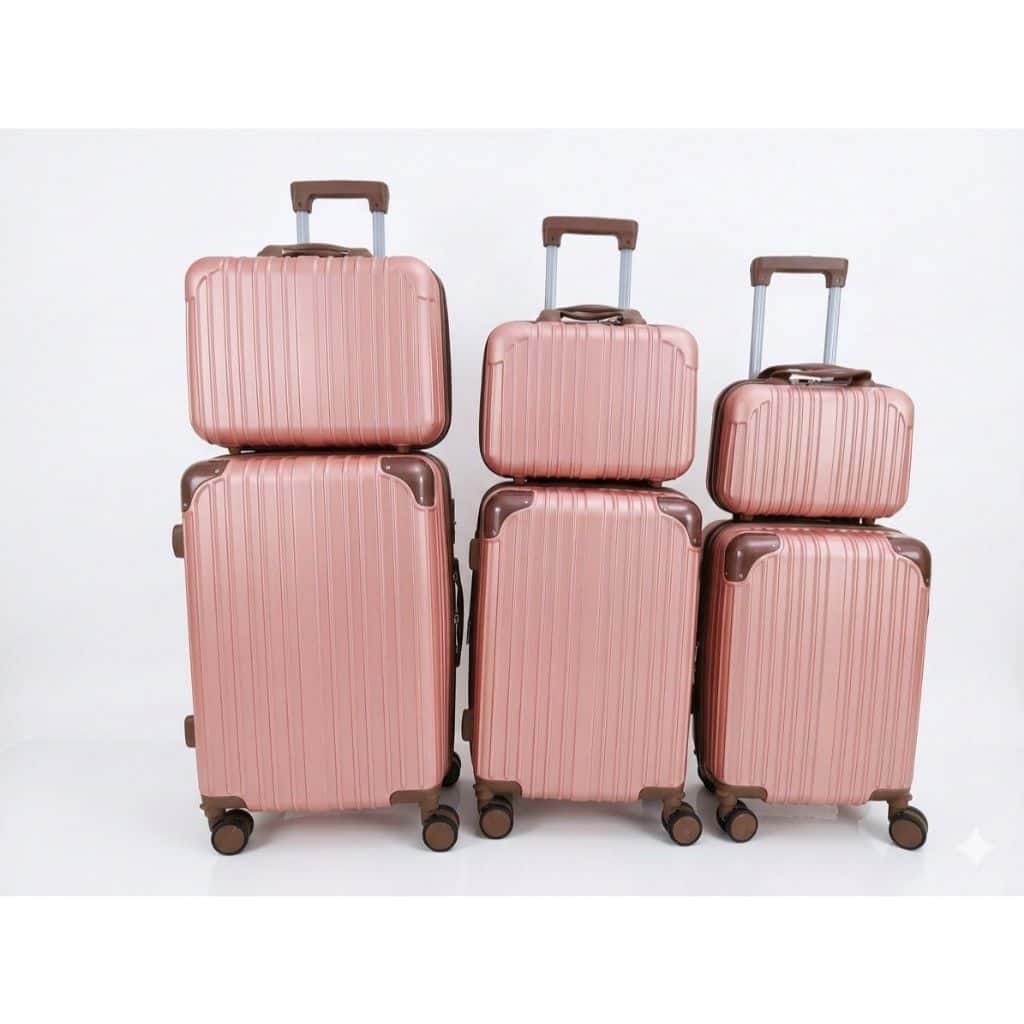 Conjunto Mala De Viagem 10KG E Frasqueira Cadeado TSA Roda Dupla 360°, imagem 1 de 1