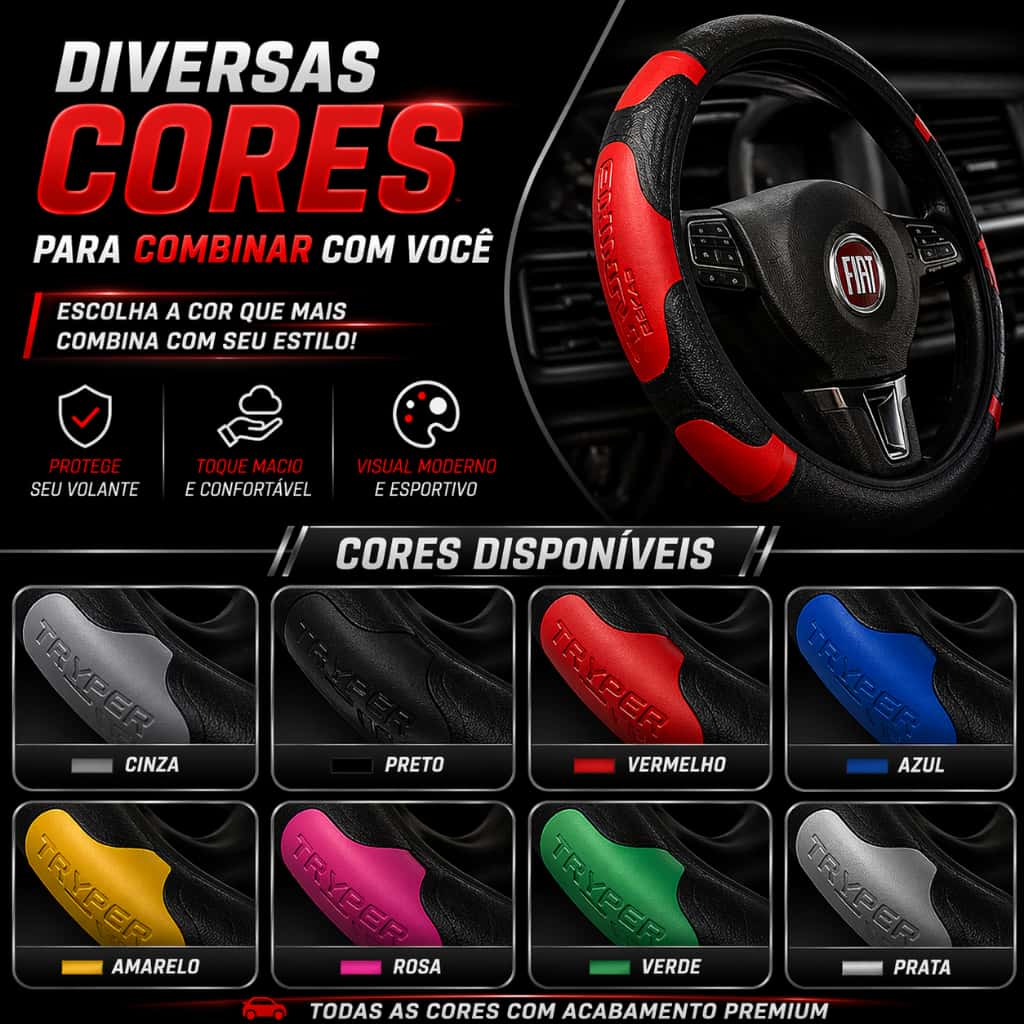 Capa Para Volante Universal Modelo Premium, imagem 1 de 1
