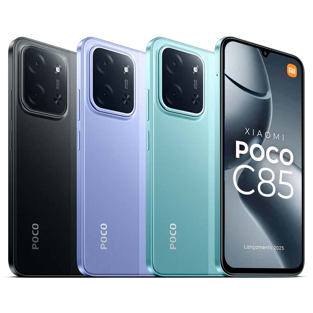 Celular Xiaomi Poco C85 4G NFC 8GB + 256GB Global Dual Sim Micro SD Tela 6.9" 120Hz Bateria 6000 mAh, imagem 1 de 1