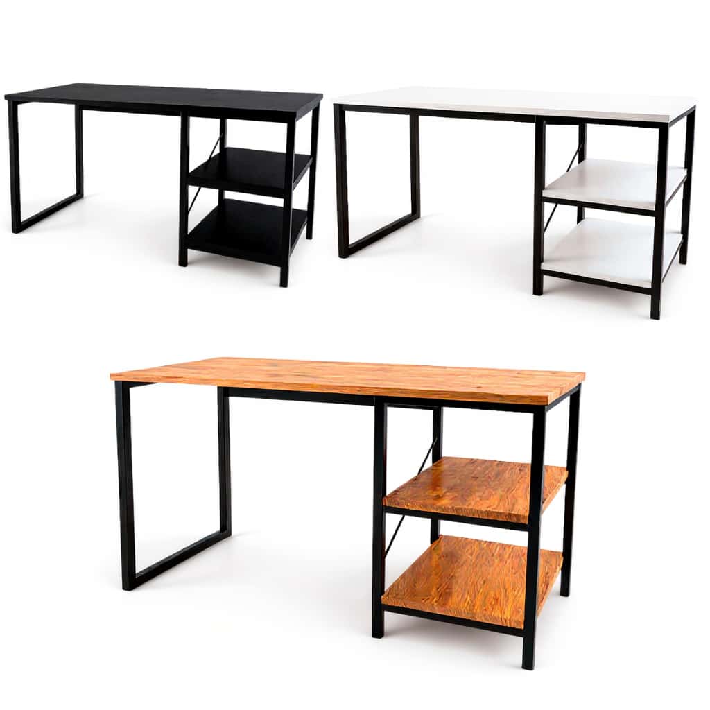 Mesa de Escritório Industrial 120cm Escrivaninha Home Office Estudo PC Notebook, imagem 1 de 1