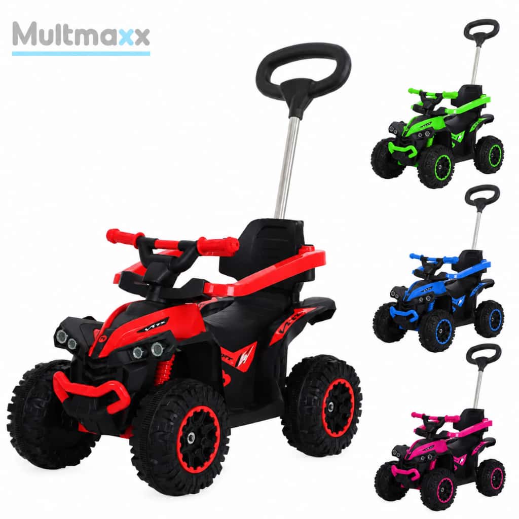 Quadriciclo Infantil Carrinho de Passeio com Empurrador Musical e Farol Brinquedo Andador Multmaxx, imagem 1 de 1