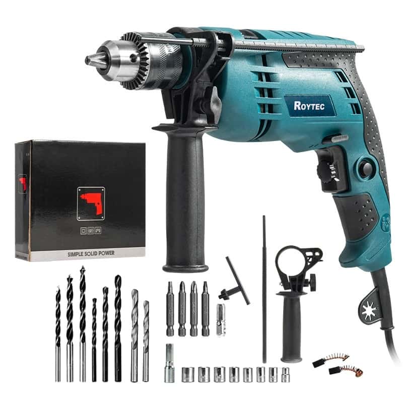 Furadeira De Impacto 1/2 13mm 110v/220v Com Jogo De Brocas Bits com Maleta Acessórios Profissional 26 Pcs, imagem 1 de 1