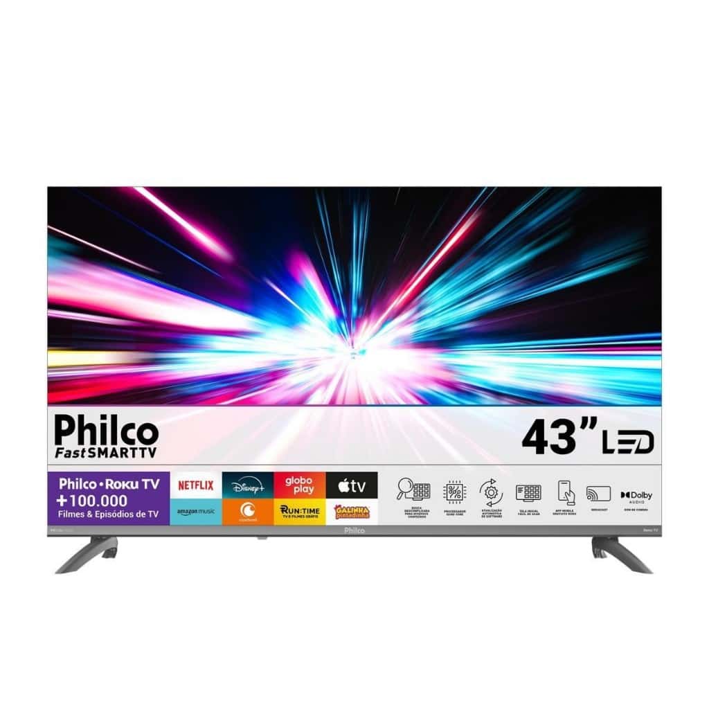 Smart Tv Philco 43" Full Hd Roku Tv P43cra, imagem 1 de 1