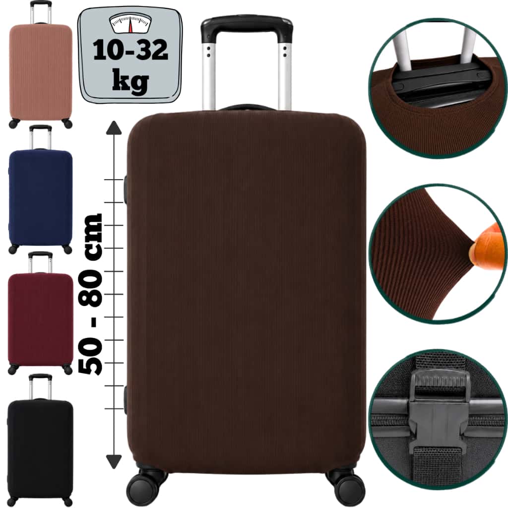 Capa de Mala Viagem Protetor Canelada Bagagem P M G Elástica Resistente Premium, imagem 1 de 1