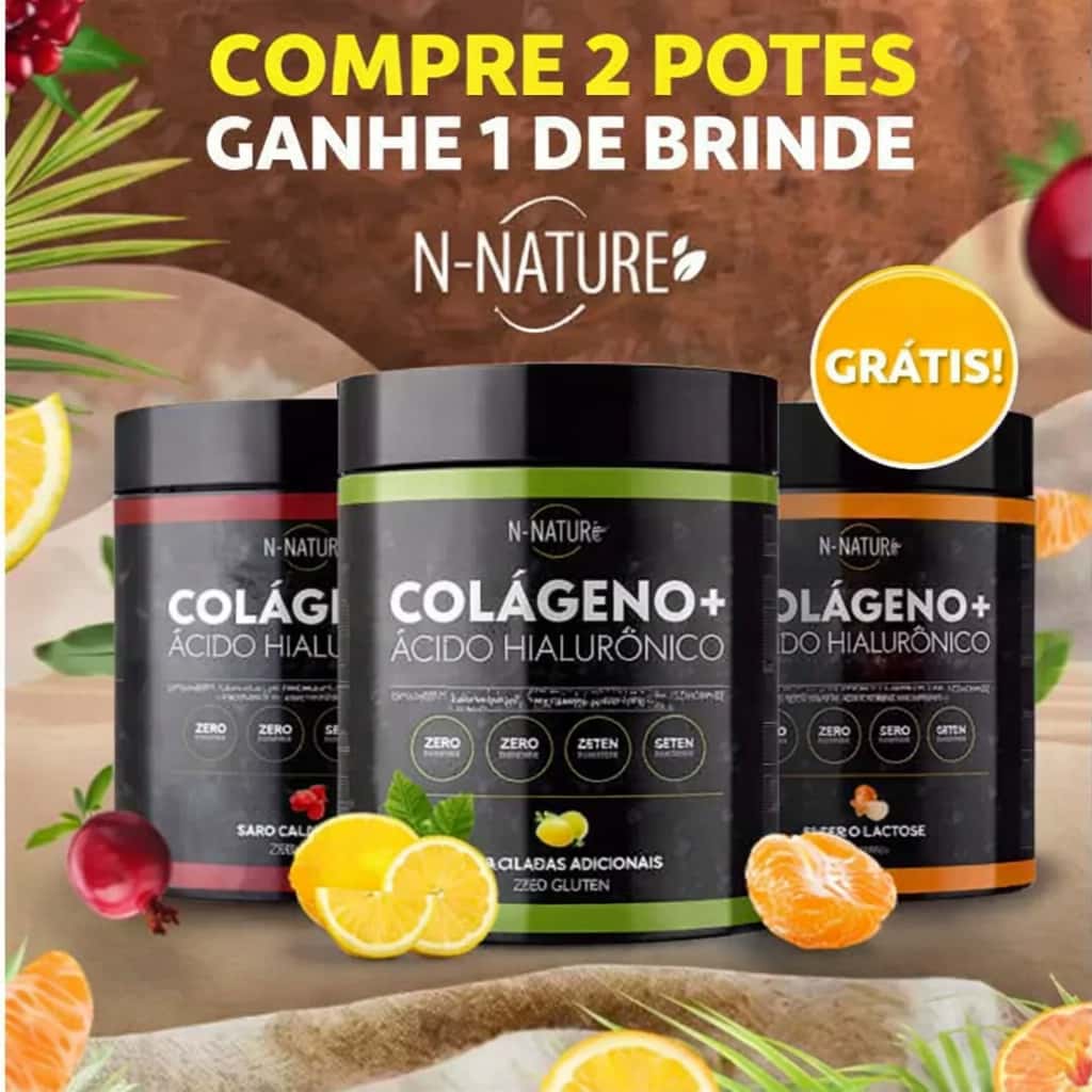 Kit 3 Pote Colageno + Ácido Hialuronico 216g Mega Oferta + Frete Gratis, imagem 1 de 1