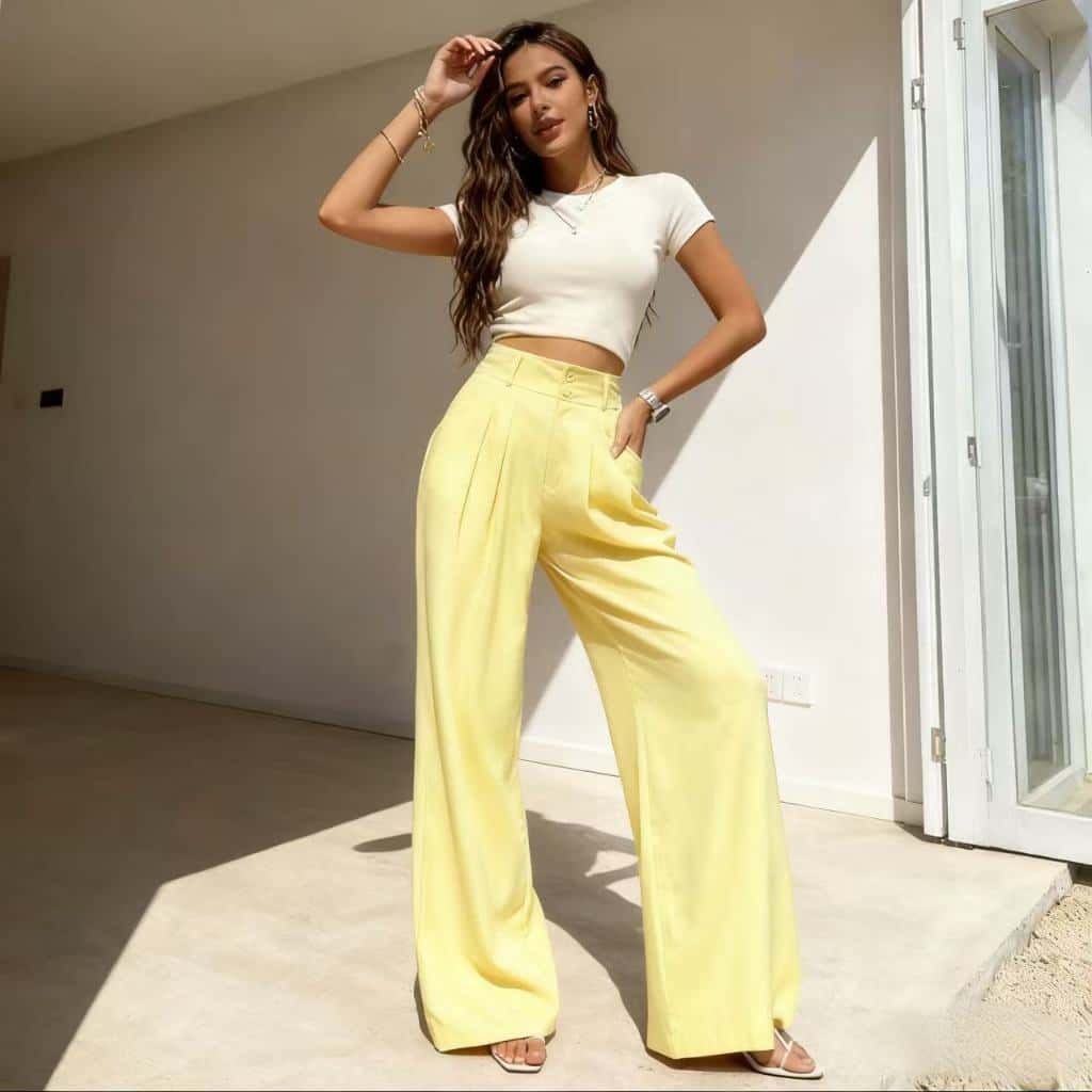 Marrant Moda Calça Social Feminina Moda Gringa Elegância e Conforto para Todas as Ocasiões Versátil e Premium, imagem 1 de 1