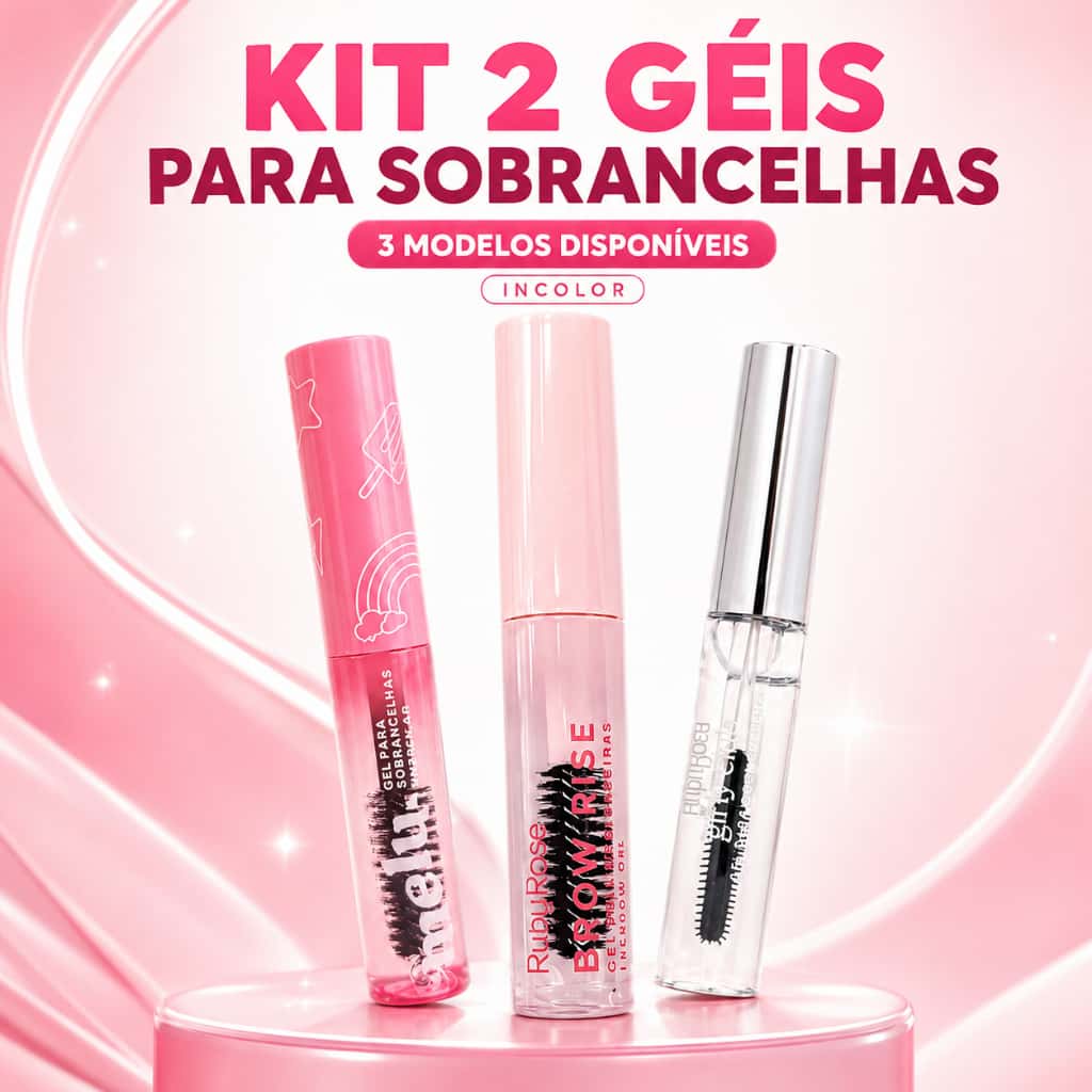 Kit 2 Gel Para Sobrancelhas Inclor Melu /BROW RISE - Ruby Rose Best Sell, imagem 1 de 1