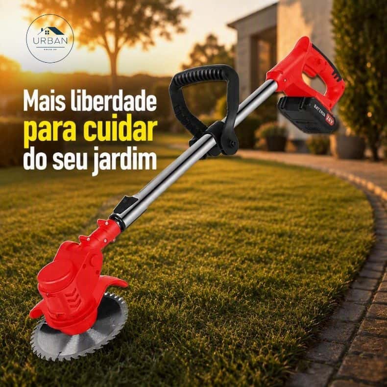 Cortador De Grama Elétrico Sem Fio Portátil Com Duas Baterias 48V E Lâmina De Serra Circular, imagem 1 de 1