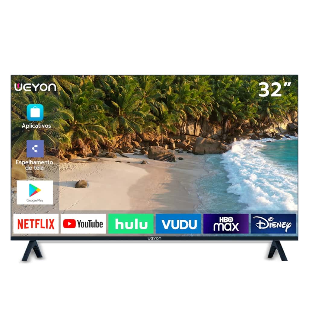 Smart TV WEYON 32" LED FULL HD Wi-Fi HDMI USB 100/240V Android 14, imagem 1 de 1