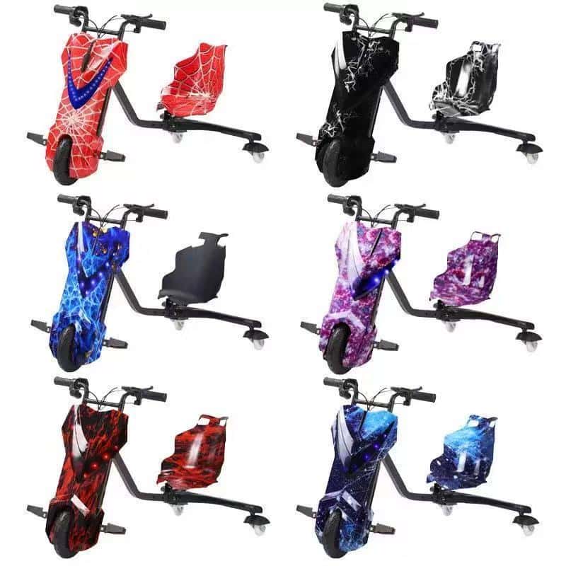 Triciclo Elétrico Infantil e Adulto 350w 8 Polegada Drift 3 Velocidades Skate Elétrico com Bluetooth, imagem 1 de 1