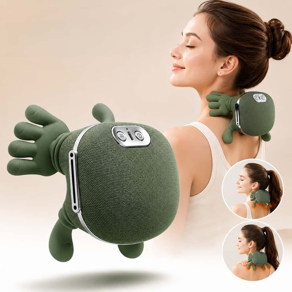 Massageador Cervical Pescoço Ombro 8 Pontos Aquecimento Elétrico Relaxamento e Alívio, imagem 1 de 1