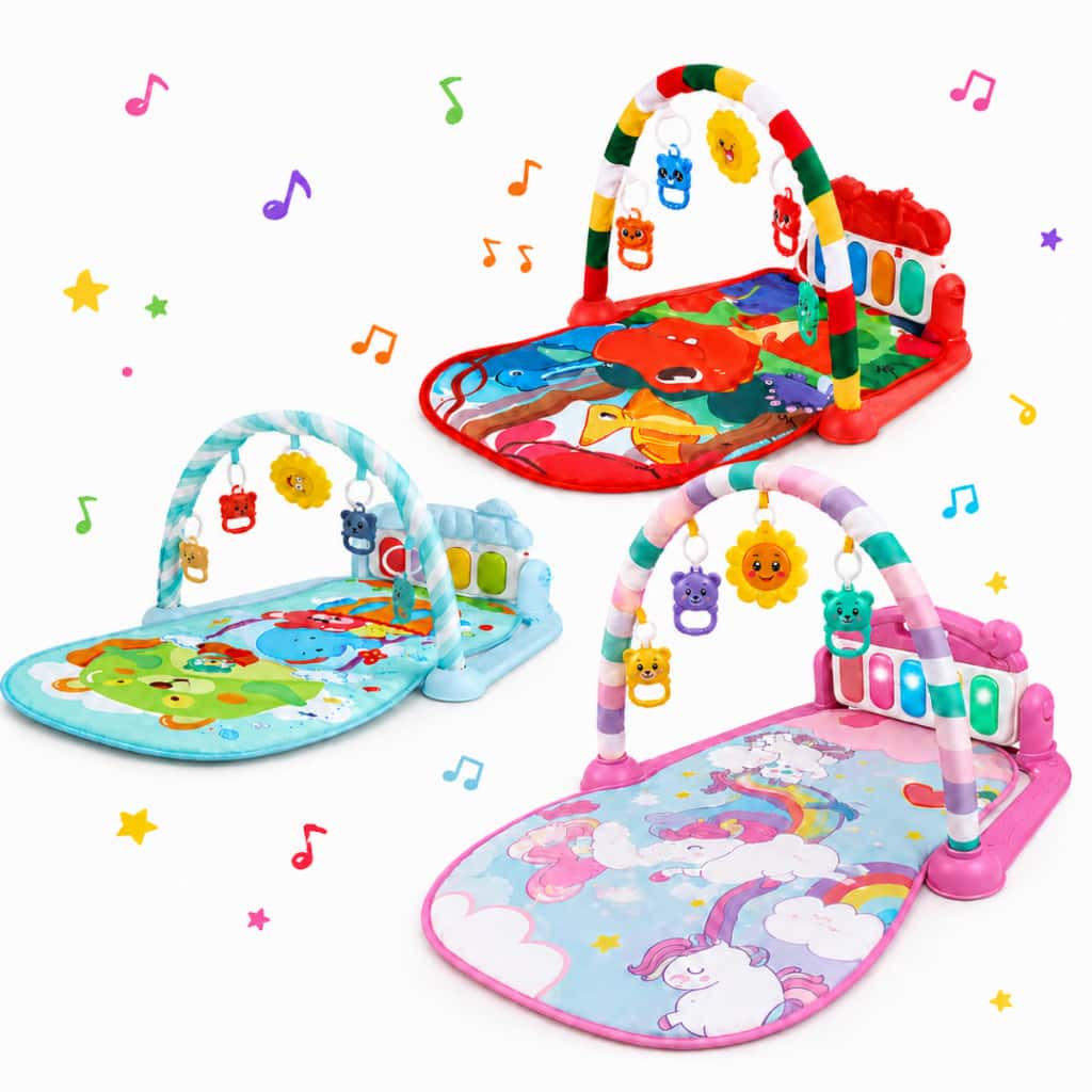 Tapete De Atividades Dino Musical Bebê Piano Interativo Ginásio Teclado Piano Com Som e Luzes, imagem 1 de 1