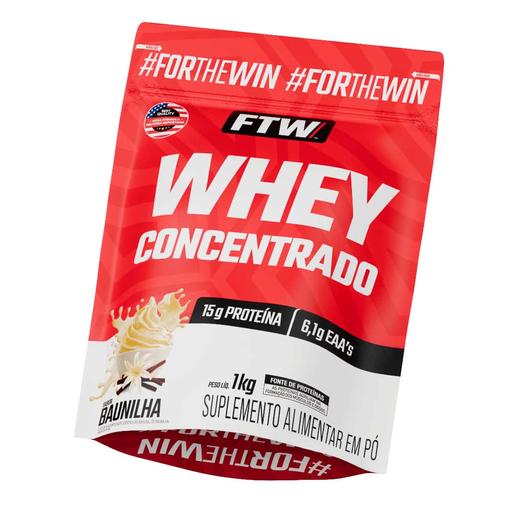 Whey Protein Concentrado 1kg Refil - FTW, imagem 1 de 1