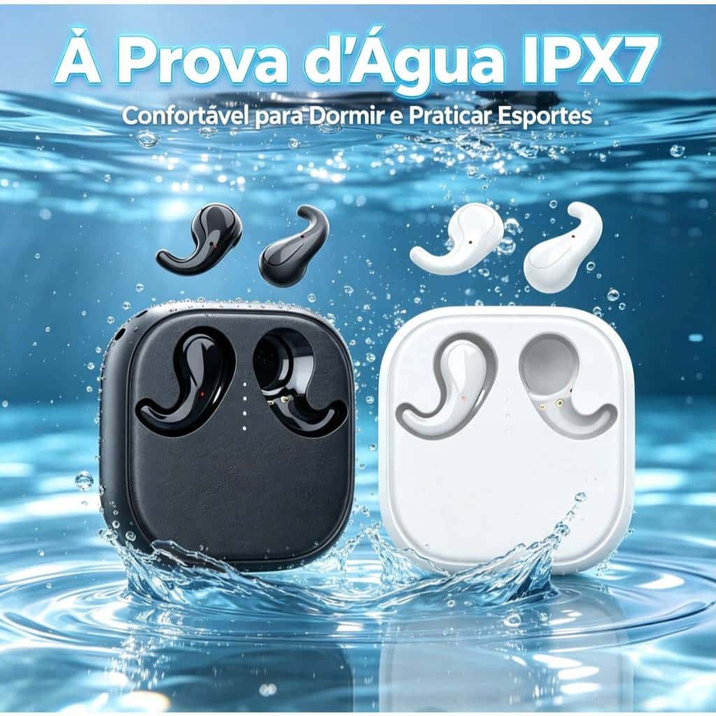 Fone de ouvido estéreo sem fio à prova d'água com Bluetooth caixa de carregamento longa duração T70, imagem 1 de 1
