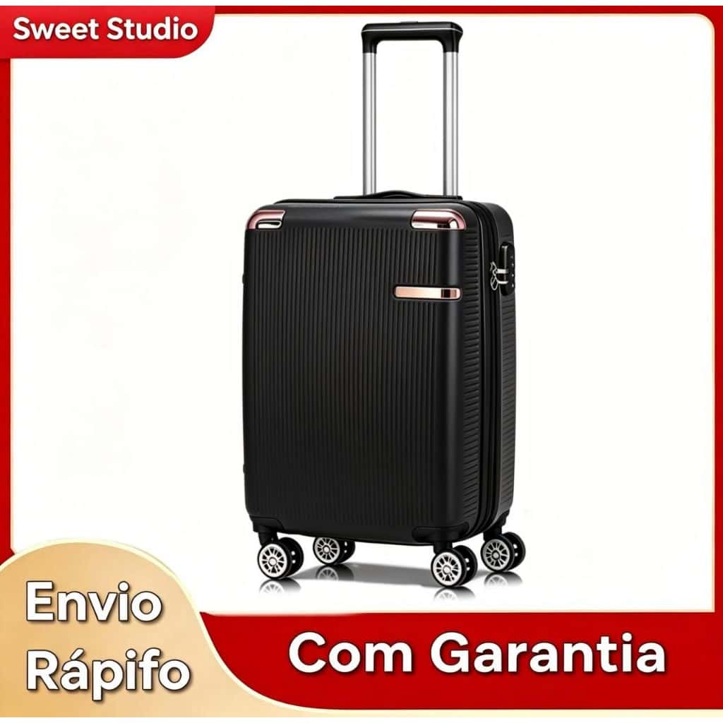 Malas Para Viagem De Bodo 10KG Padrão Anac Com Zíper Expansível Rodinhas 360 Pequena Bagagem de Mão, imagem 1 de 1