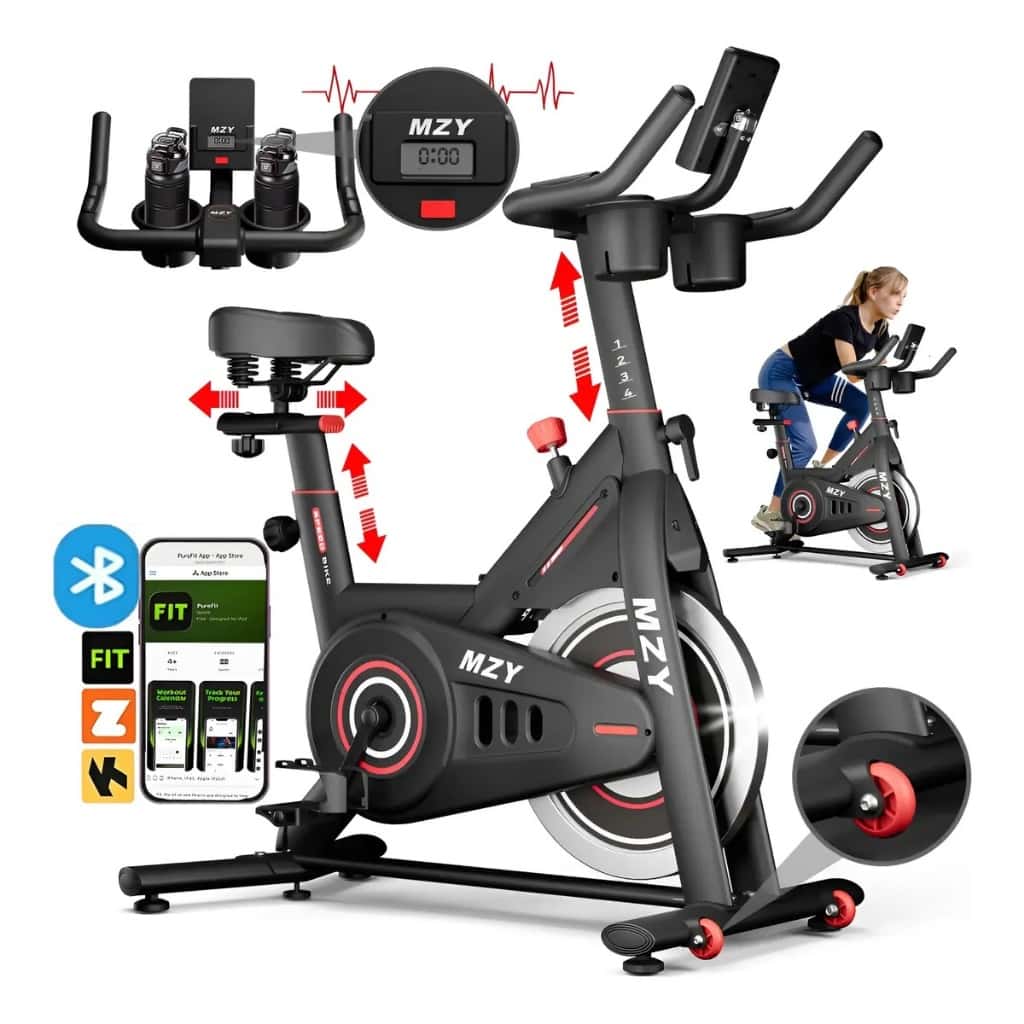 Bicicleta Bike Bicicleta Ergométrica Spinning Inércia 15kg + Bluetooth App Suporta até 180kg, imagem 1 de 1