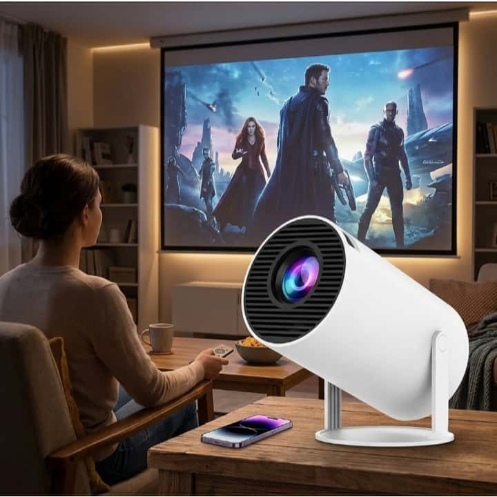 Projetor 4K HD 150 Polegadas Celular, Tv B0x, Xbox, PS, Pc, Wifi HY300 Pro Magcubic Envio Imediato, imagem 1 de 1