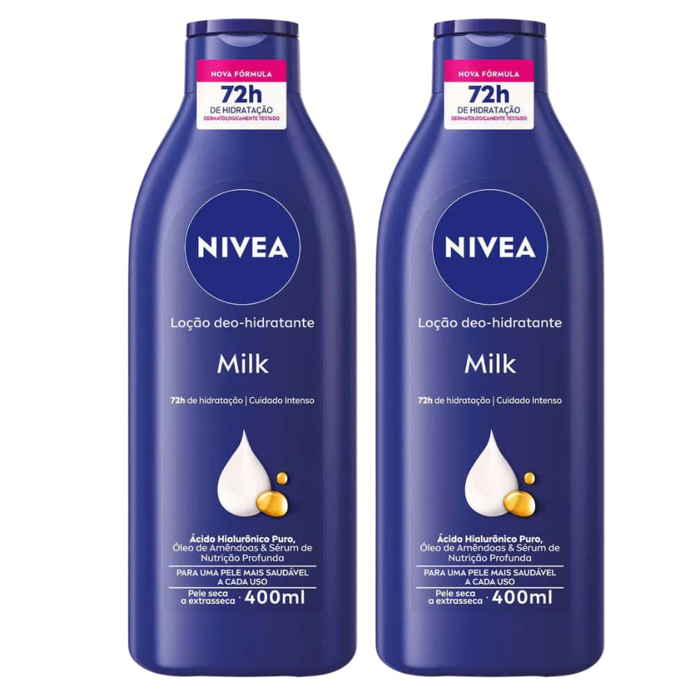 Kit Hidratante Nivea Milk 400ml cada Pele Seca a Extrasseca, imagem 1 de 1
