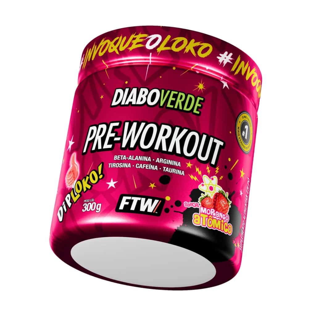 Pré Treino Diabo Verde Pre-Workout 300g - FTW, imagem 1 de 1