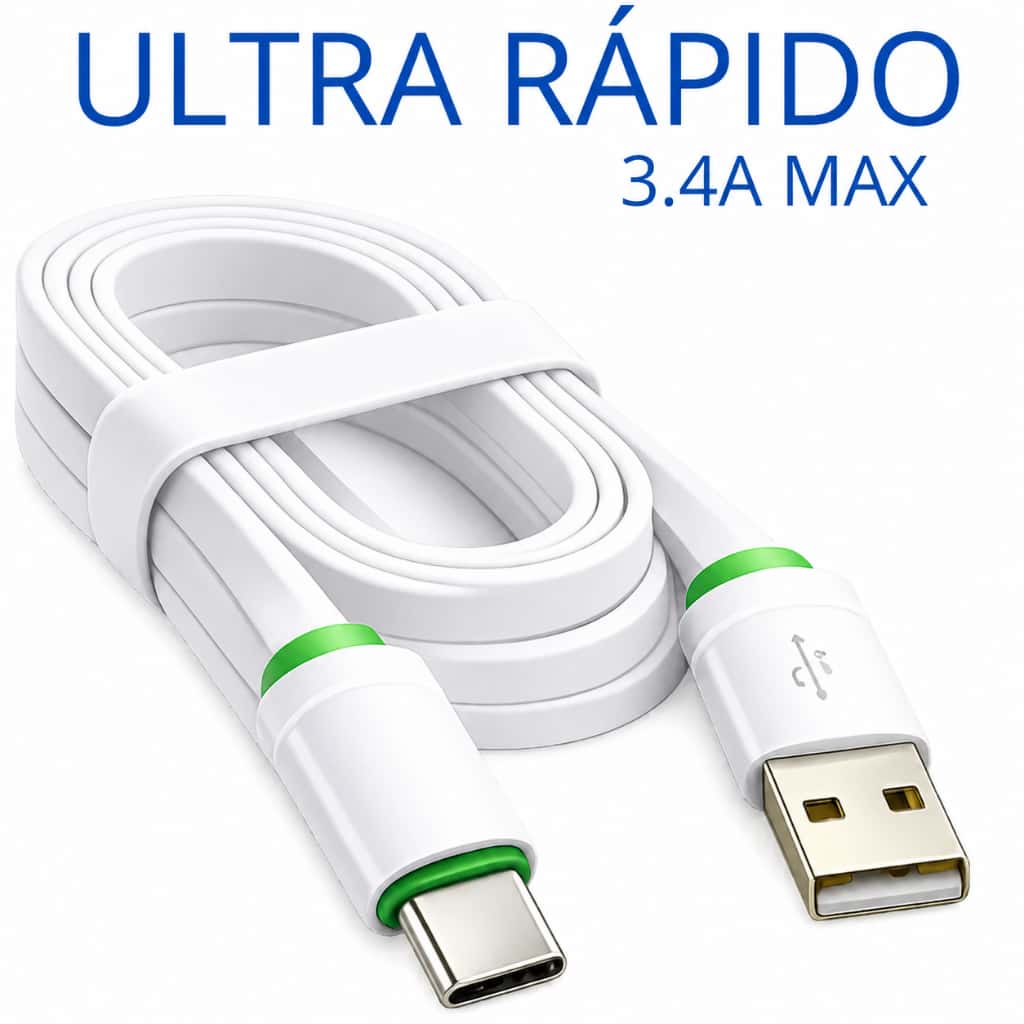 Cabo Tipo C Carregador Usb Ultra Rápido Reforçado 2 Metros Anti quebra Usb-c, imagem 1 de 1