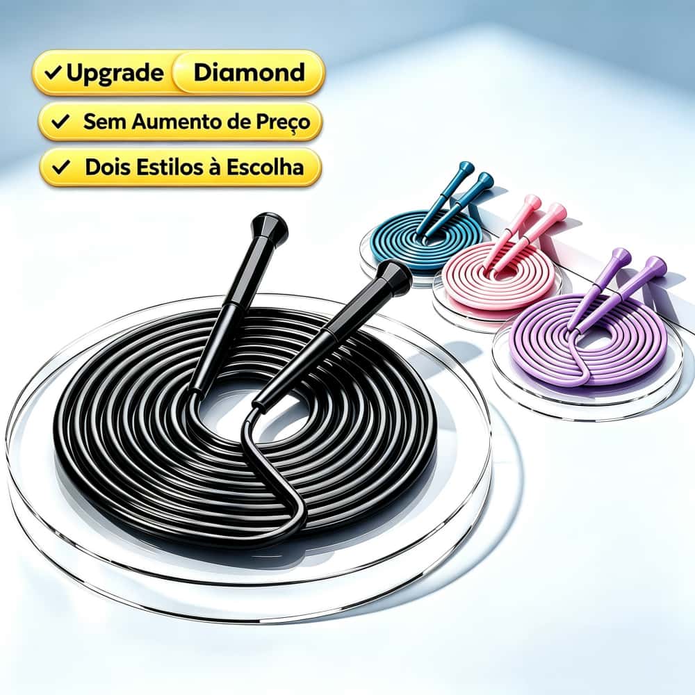 Corda de Pular Profissional Ajustável de PVC 280cm - Ideal para competições e treinos diários！, imagem 1 de 1