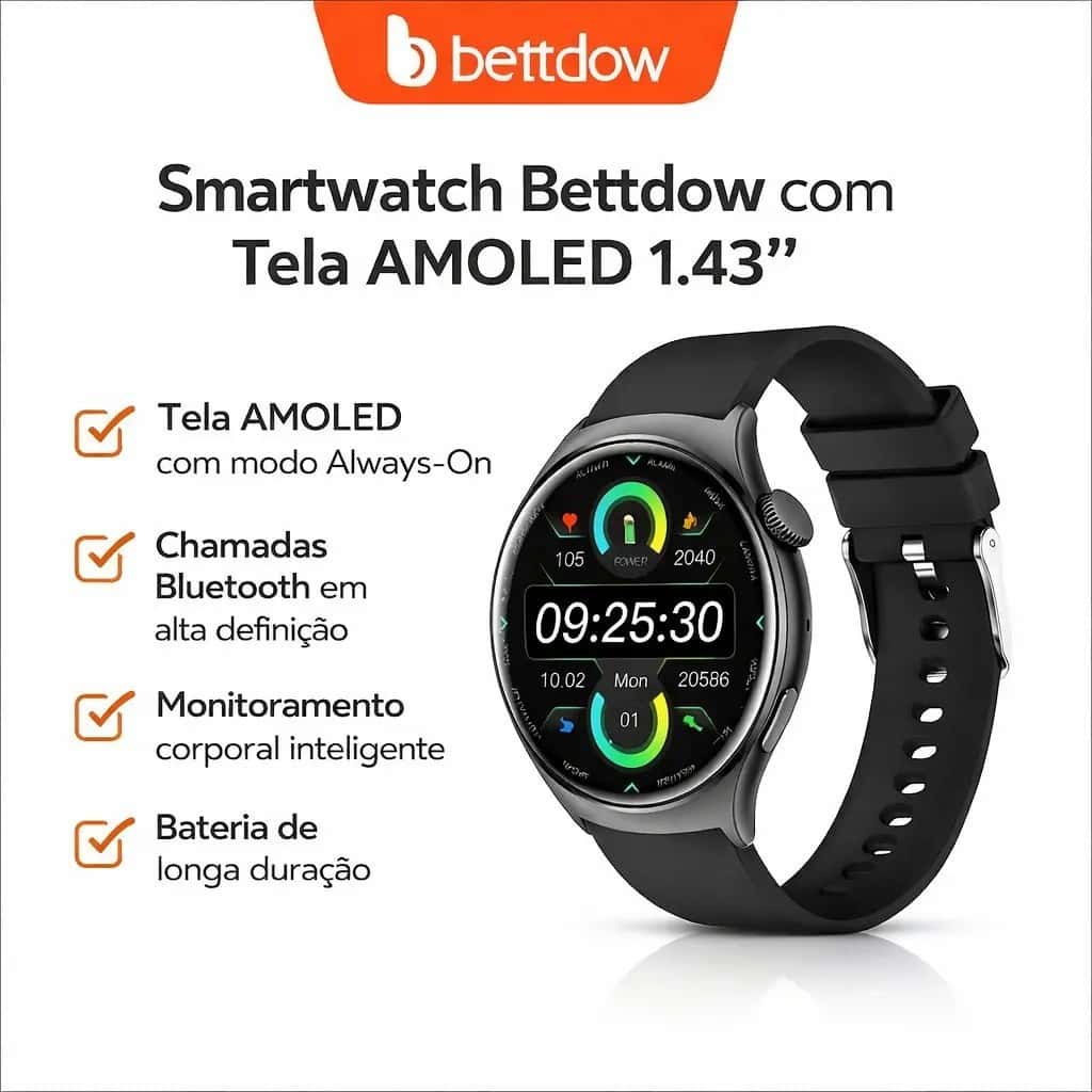 BETTDOW Smart Watch Mulheres Homens Bluetooth GPS Resposta Chamada Modo Esportivo IP67 À Prova D 'Água, imagem 1 de 1