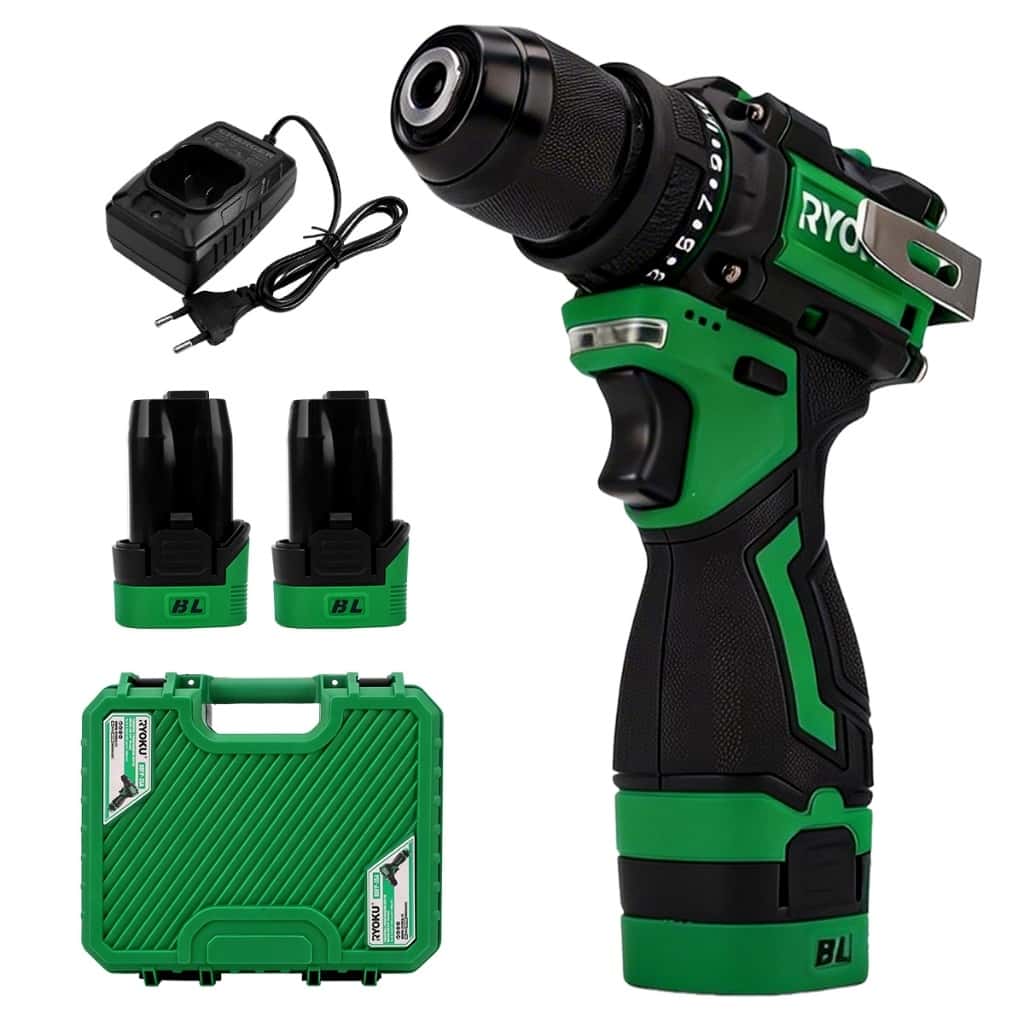 Parafusadeira Furadeira Brushless 2 Baterias 16v 10mm Ryoku, imagem 1 de 1