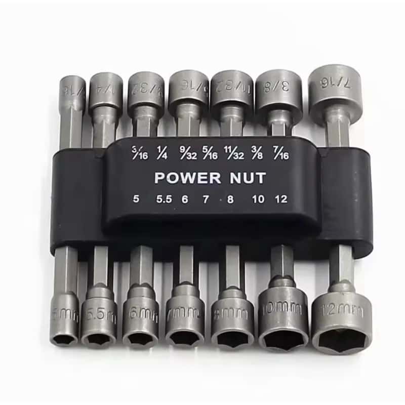 Kit Bits Soquete Canhão Sextavado Parafusadeira 5 A 13mm, imagem 1 de 1