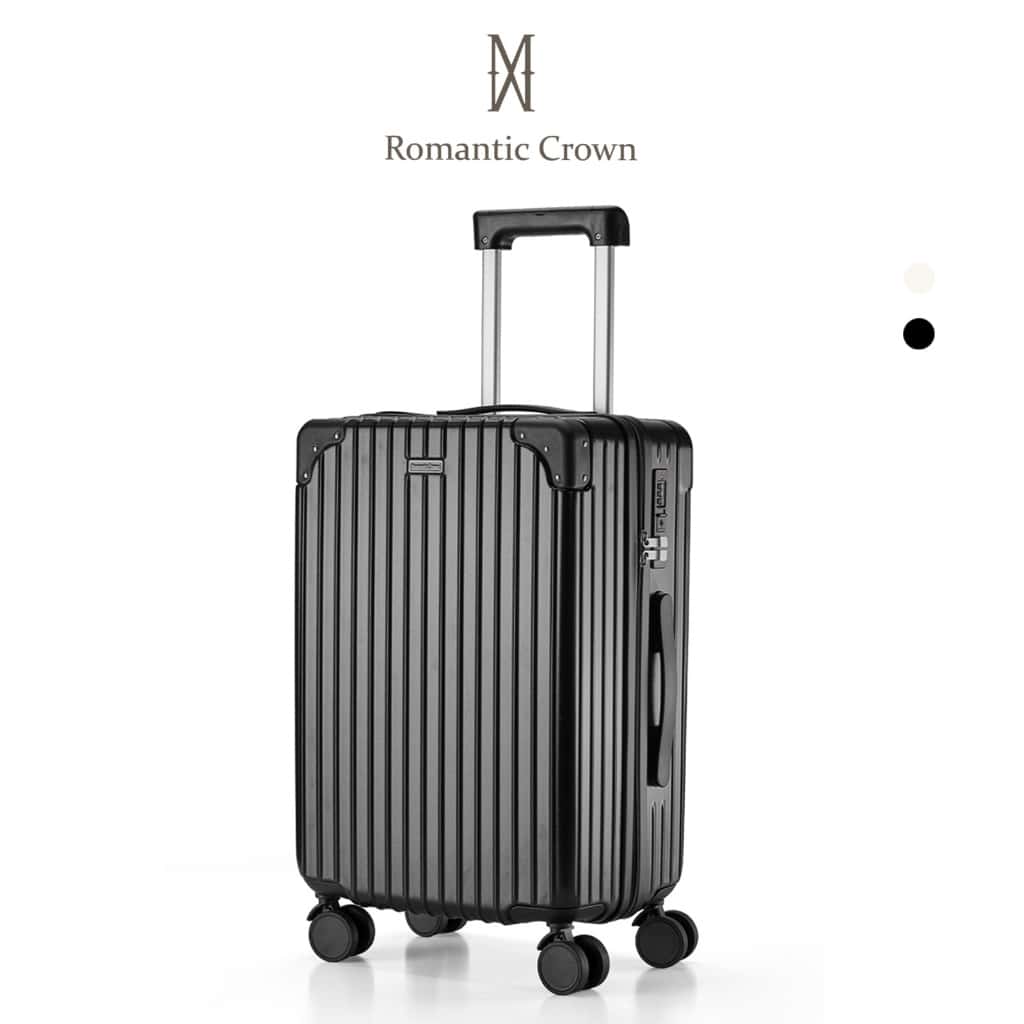 ROMANTIC CROWN Mala de Bordo 10kg Mala de Viagem em ABS Rodas 360° Cadeado Antifurto Aprovada ANAC, imagem 1 de 1