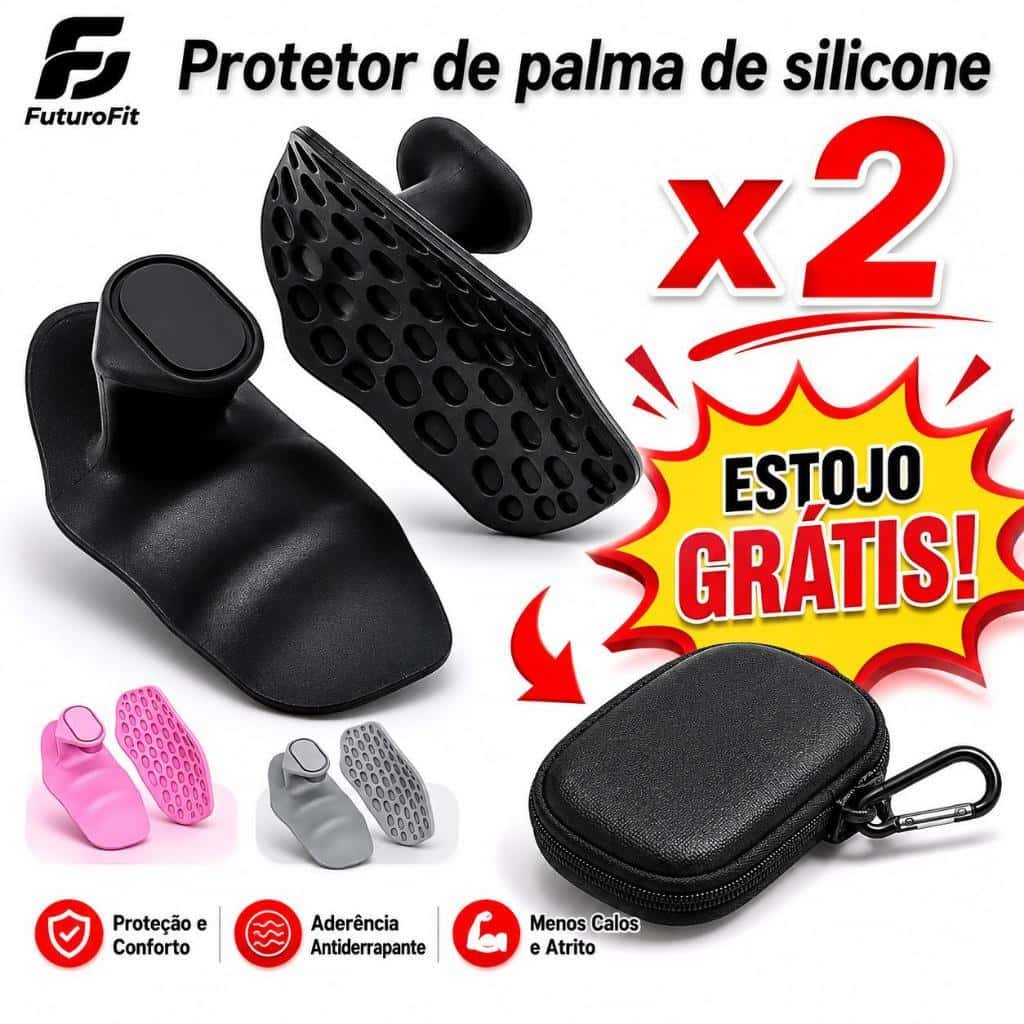 Grip Pad Largo 9cm Luva Academia Protetor Mão Treino, imagem 1 de 1