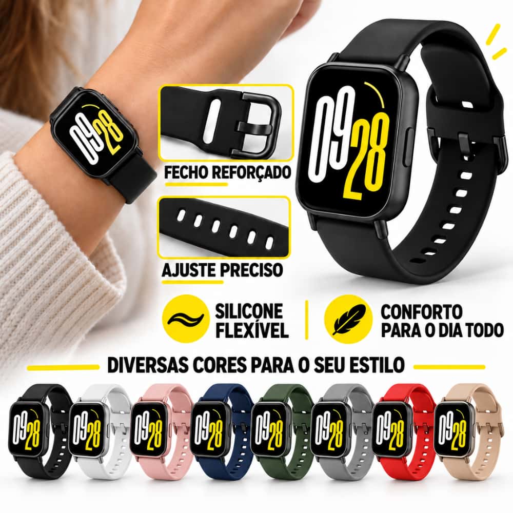 Pulseira Premium 22mm de Silicone Para Redmi Watch 5 Lite e Redmi Watch 5 Active Smartwatch, imagem 1 de 1