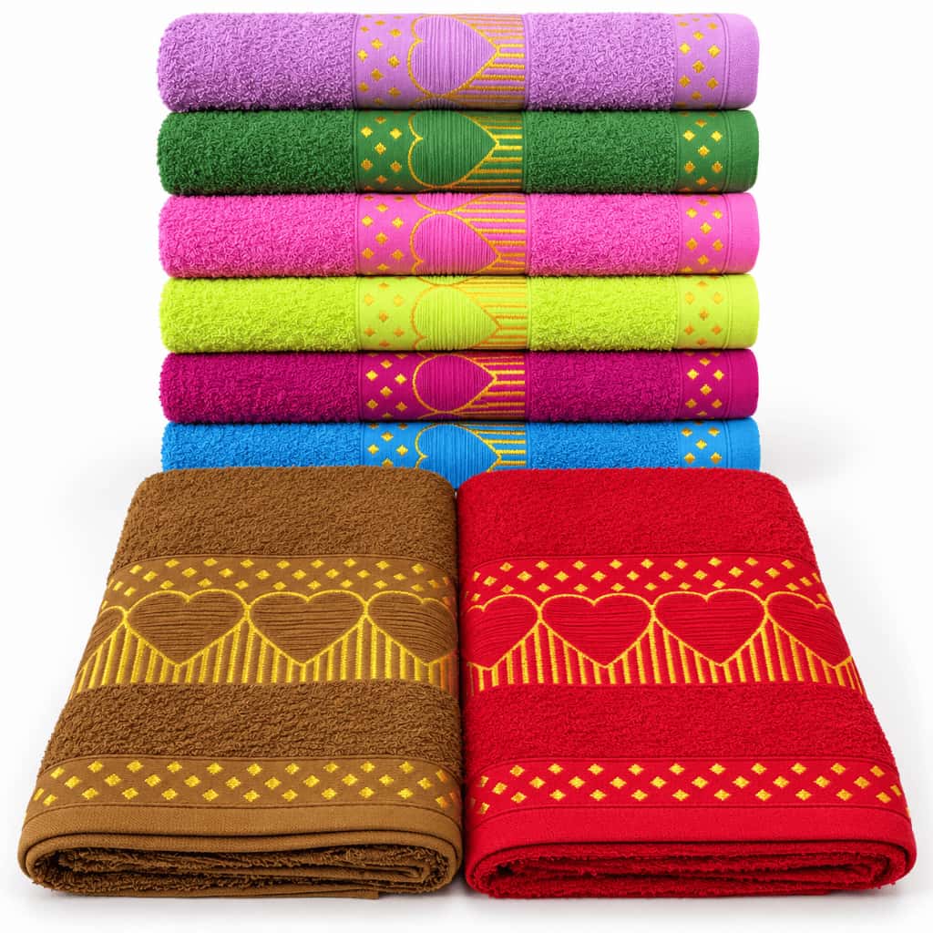 Toalha Jacquard Coração Banhão 75x1,50m 311g/m² Maciez Alta Absorção 100% Algodão  Premium, imagem 1 de 1