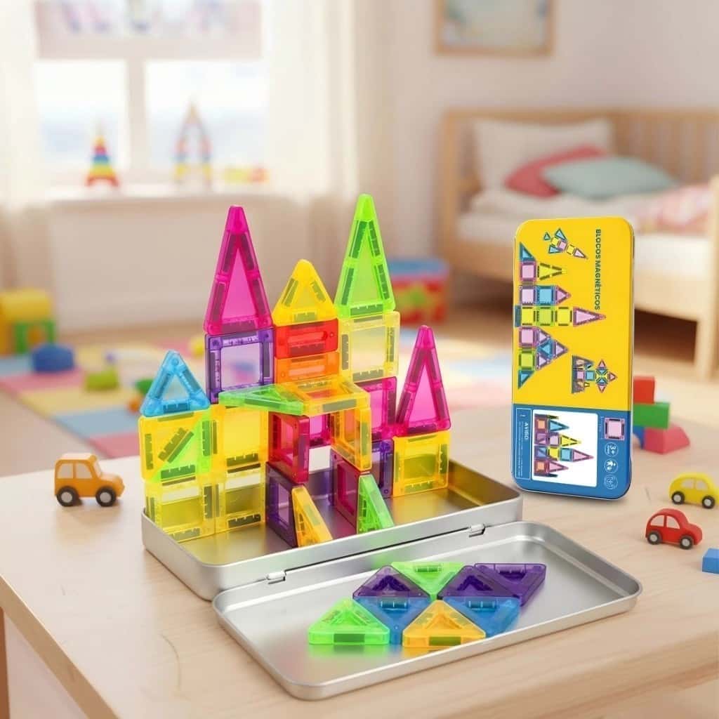 Brinquedo Blocos Magnéticos Peças Infantil Educativo 3D Montagem Criativa Mini Brinquedo de Construção, imagem 1 de 1