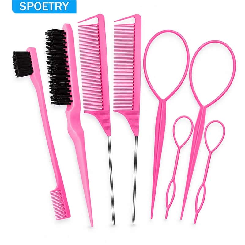SPOETRY Kit 8 Peças Profissional para Modelagem e Tranças com Cortador Incluso, imagem 1 de 1