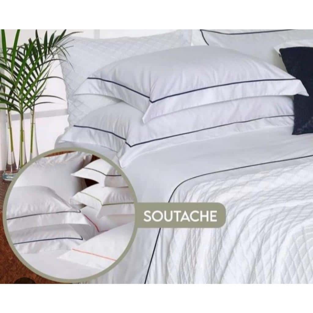 Jogo de Cama Queen 4 pecas 180 Fios com Detalhe no SOUTACHE., imagem 1 de 1
