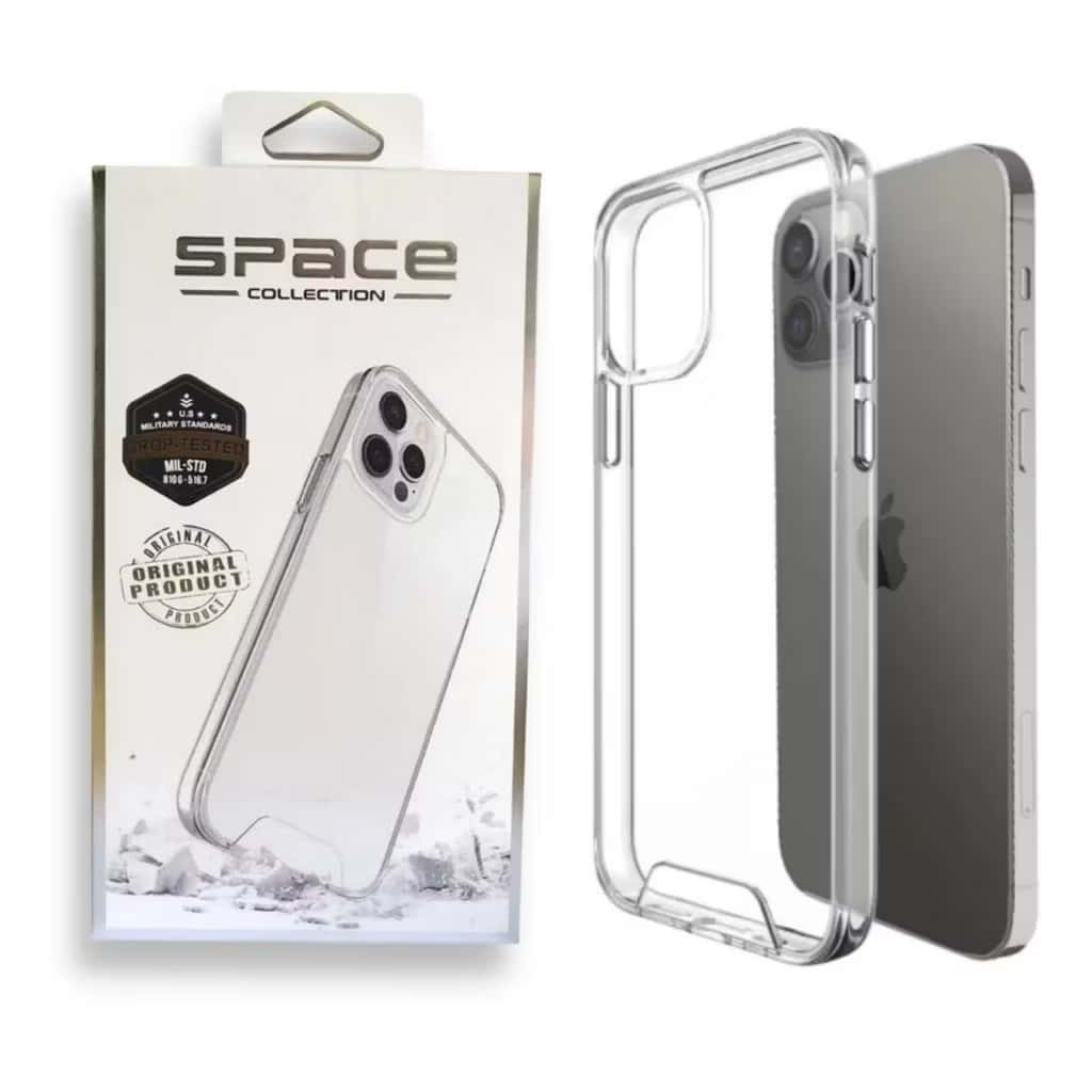Capa Capinha Space Transparente Anti Impacto Compativel com iPhones X XR XSMAX 11 12 13 14 15 ProMax, imagem 1 de 1