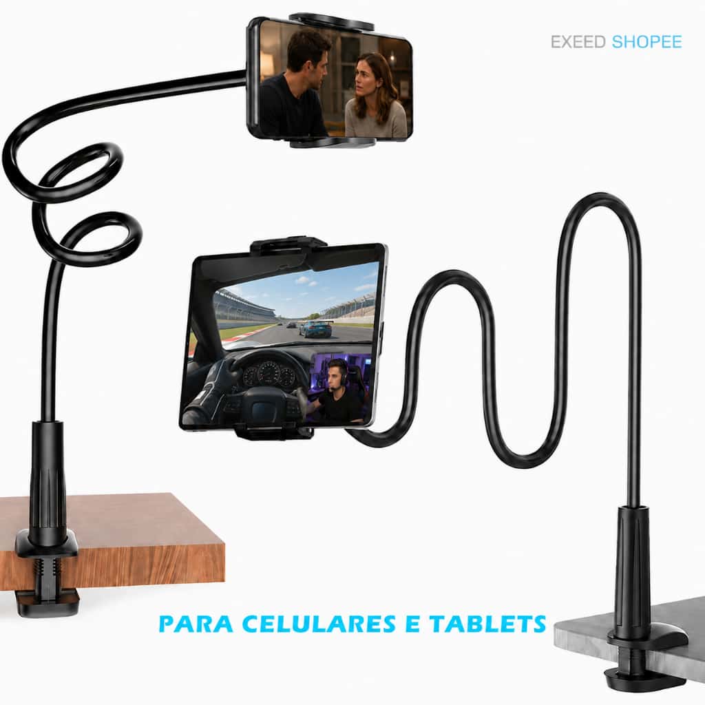 Suporte flexível preguiçoso 360° adequado para celular/tablet Desktop Suporte Para Pescoço De Ganso, imagem 1 de 1