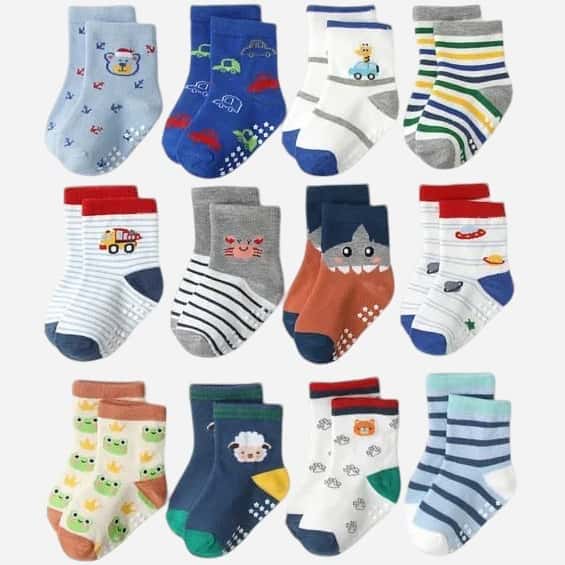 Kit Pares de Meias Infantil Masculino e Recém Nascidos Bebê Menino, imagem 1 de 1