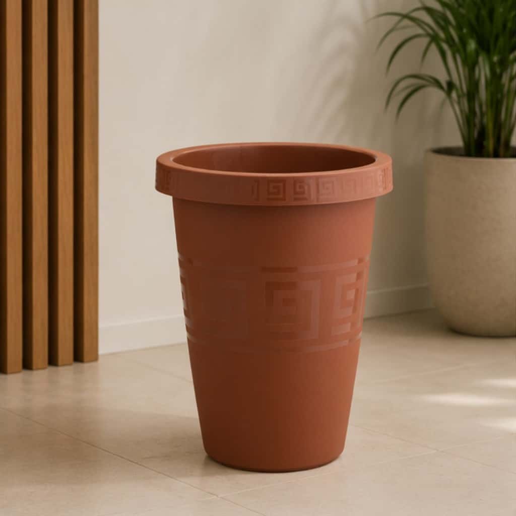 Kit 6 Vaso Redondo Grego 32 L em Plástico para Flores Plantas Jardim Quintal Varanda e Decoração Externa, imagem 1 de 1