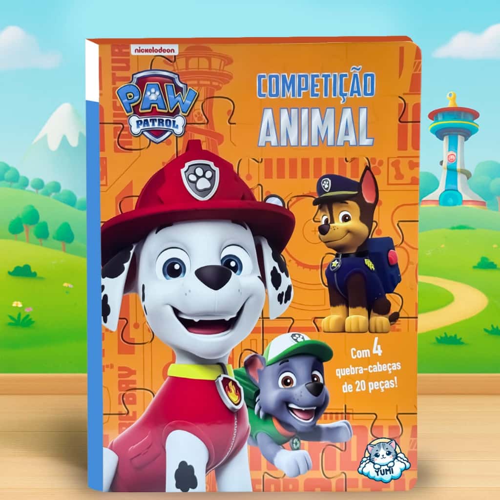Quebra Cabeça Infantil Patrulha Canina 20 Peças Livro Brinquedo Educativo Criança Presente, imagem 1 de 1