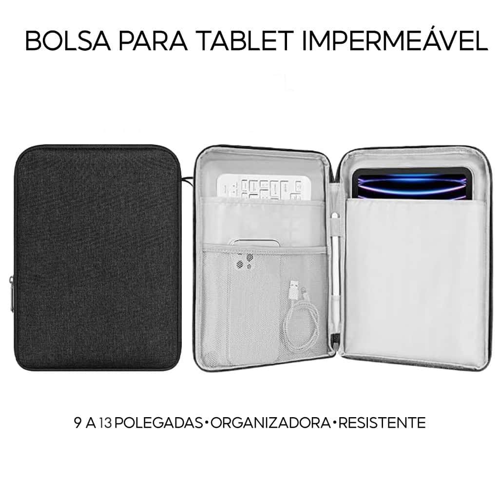 Capa Case para Tablet para iPad Galaxy Xiaomi 11 e 13 Polegadas Portátil com Alça de Mão teclados para tablet, imagem 1 de 1