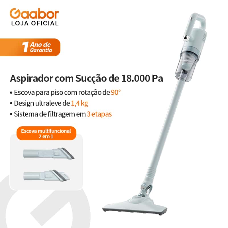 Gaabor Aspirador Portátil 2 em 1 18000Pa Forte Sucção Com Fio CW-18M02A, imagem 1 de 1